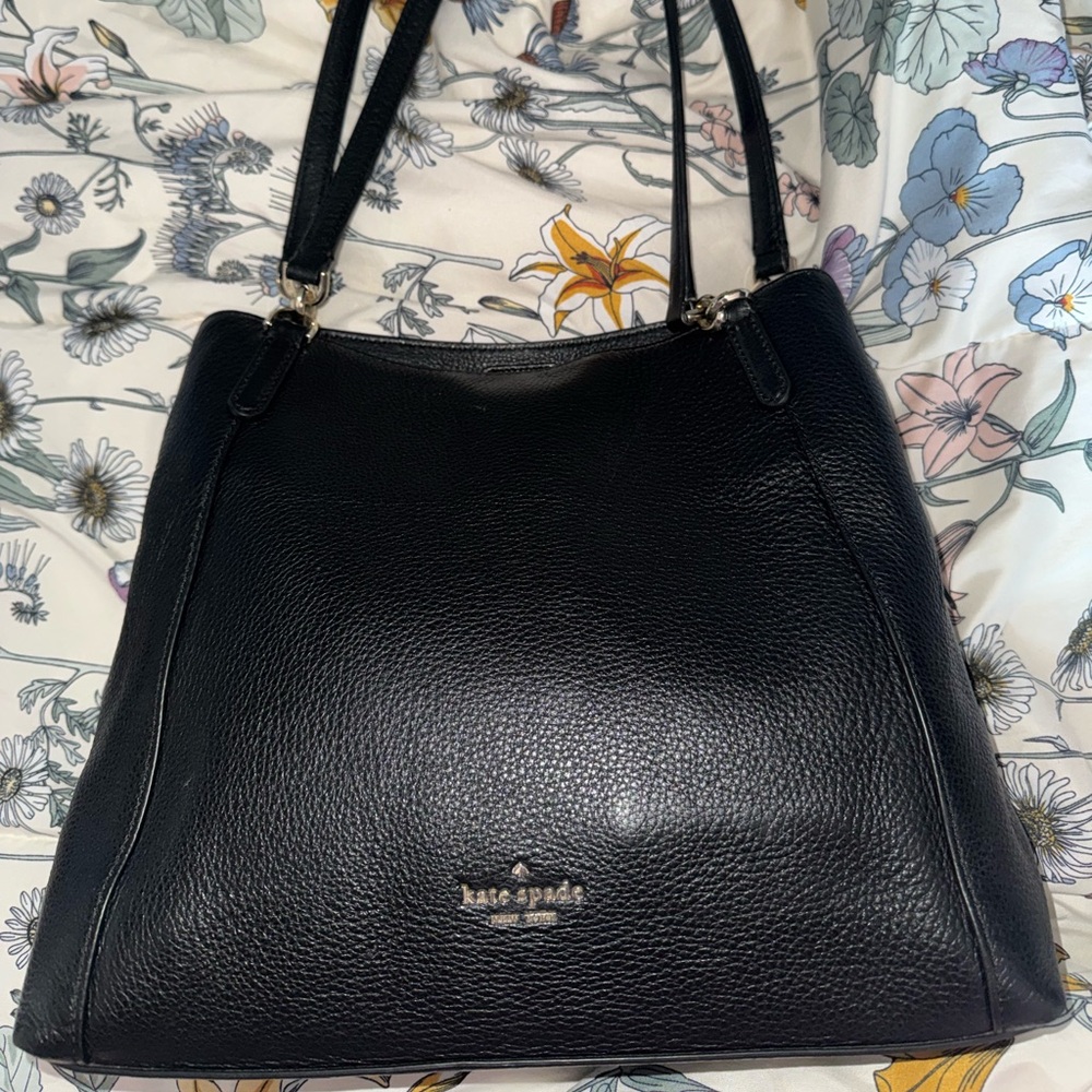 Kate Spade Black Pebbled Leather Shoulder Bag